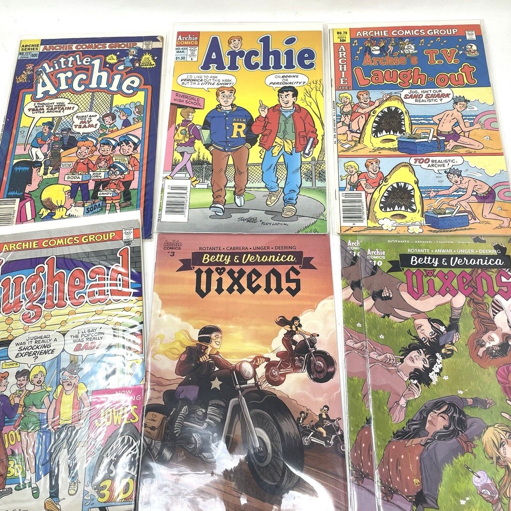 Vintage Archie Comics Lot Of 7 Bronze & Modern Age Bagged Boarded